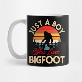 Just a boy who loves Bigfoot! Mug